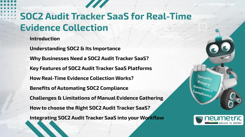 SOC2 Audit Tracker SaaS for Real-Time Evidence Collection