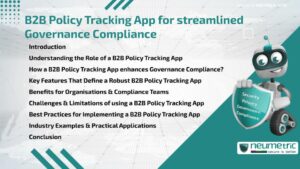 B2B Policy Tracking App for streamlined Governance Compliance