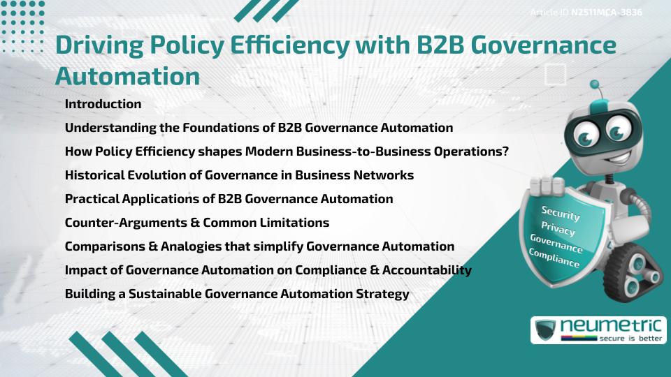 Driving Policy Efficiency with B2B Governance Automation