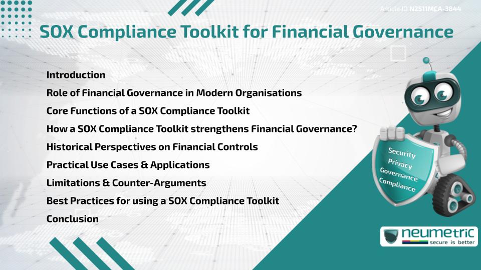 SOX Compliance Toolkit for Financial Governance