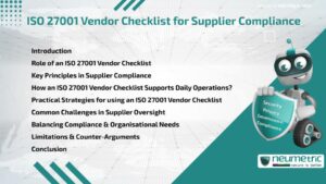 ISO 27001 Vendor Checklist for Supplier Compliance