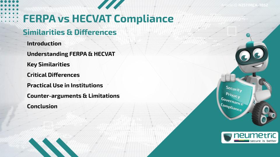 FERPA vs HECVAT Compliance: Similarities & Differences