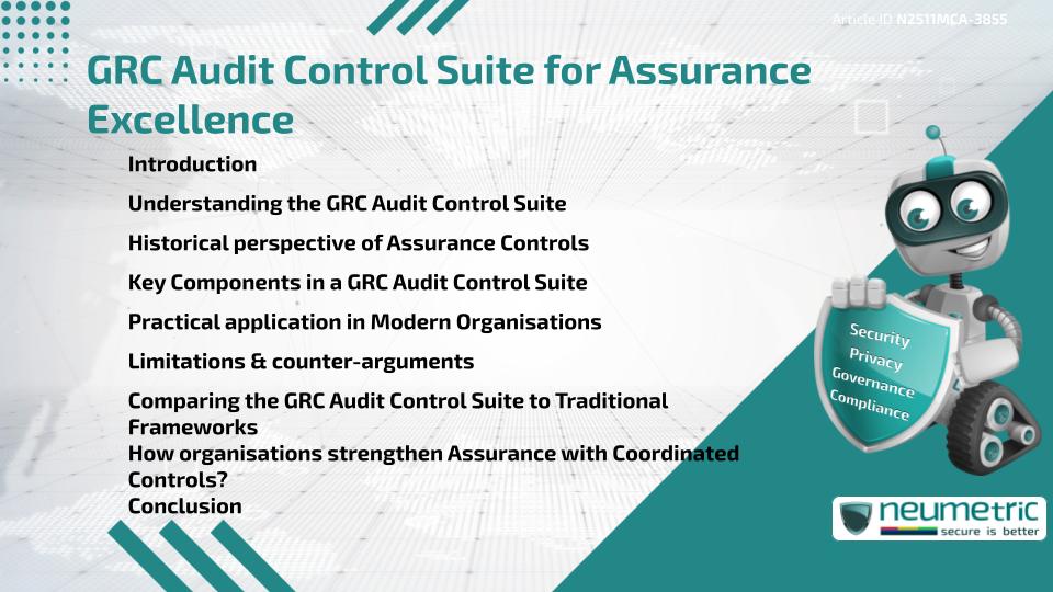 GRC Audit Control Suite for Assurance Excellence