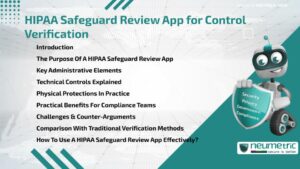 HIPAA Safeguard Review App for Control Verification