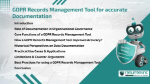 GDPR Records Management Tool for accurate Documentation