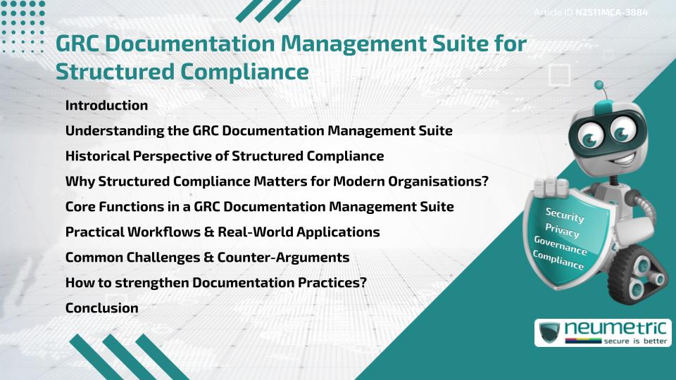 GRC Documentation Management Suite for Structured Compliance