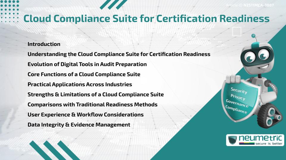 Cloud Compliance Suite for Certification Readiness