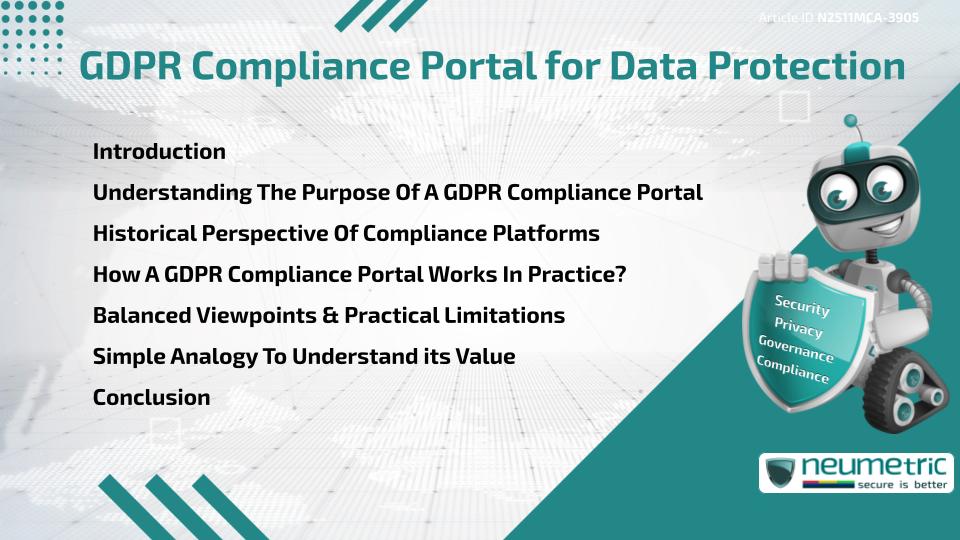 GDPR Compliance Portal for Data Protection
