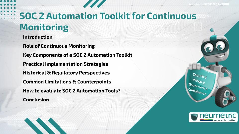 SOC 2 Automation Toolkit for Continuous Monitoring