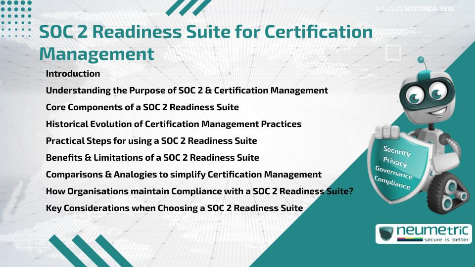 SOC 2 Readiness Suite for Certification Management