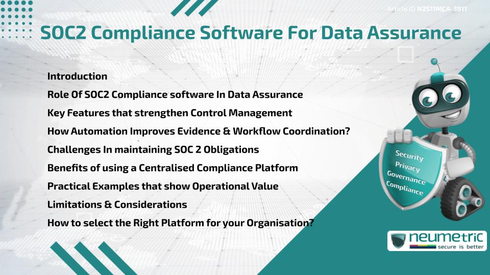 SOC2 Compliance Software For Data Assurance