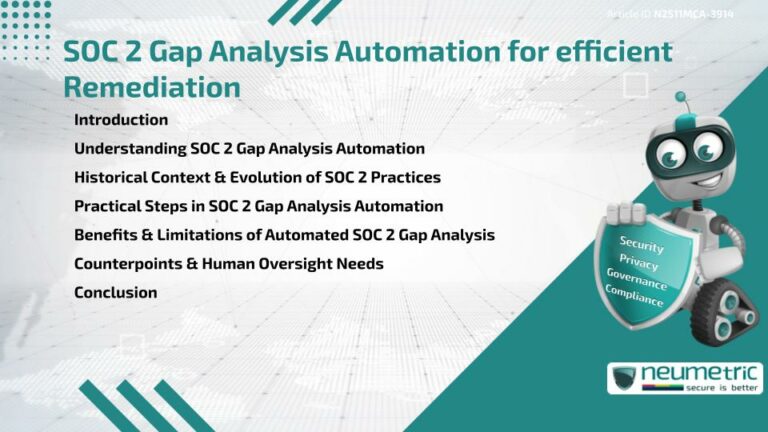 SOC 2 Gap Analysis Automation for efficient Remediation