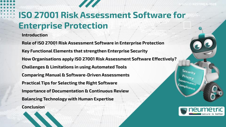 ISO 27001 Risk Assessment Software for Enterprise Protection