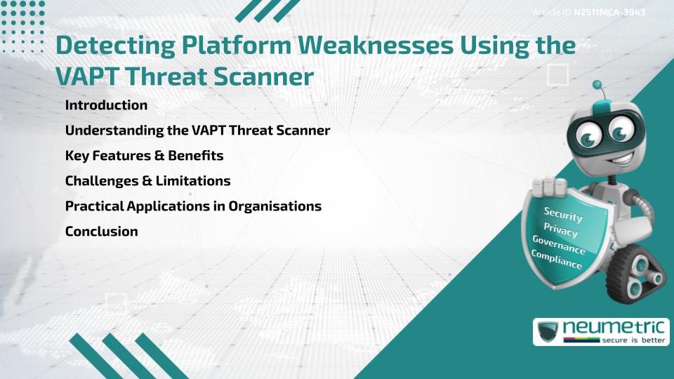 Detecting Platform Weaknesses Using the VAPT Threat Scanner