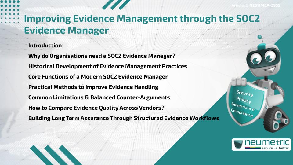 Improving Evidence Management through the SOC2 Evidence Manager