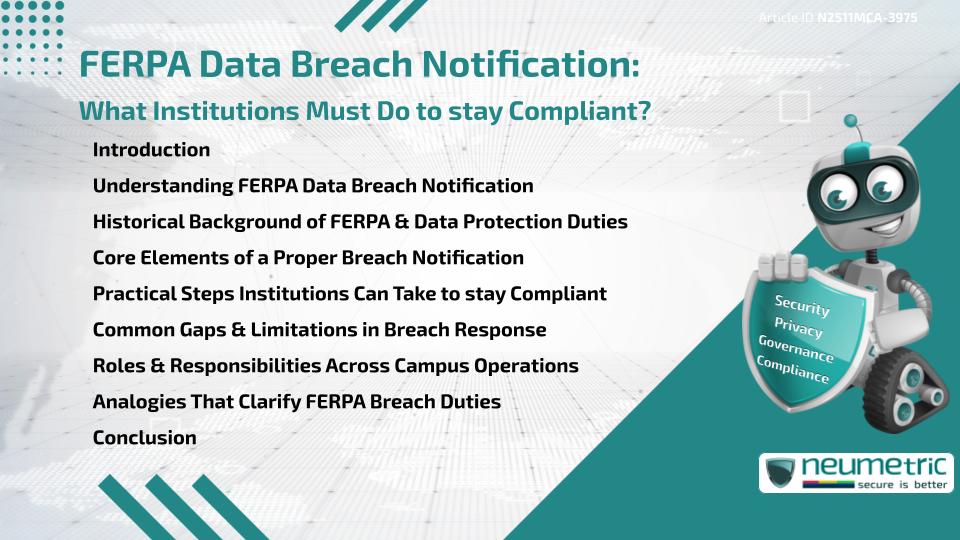 FERPA Data Breach Notification & What Institutions Must Do to stay Compliant