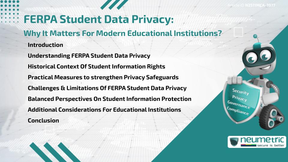 FERPA Student Data Privacy & Why It Matters For Modern Educational Institutions