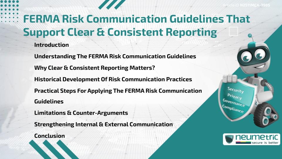 FERMA Risk Communication Guidelines That Support Clear & Consistent Reporting