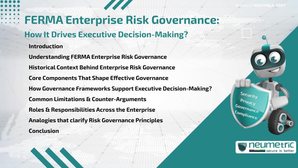 FERMA Enterprise Risk Governance & How It Drives Executive Decision-Making