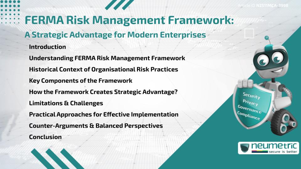 FERMA Risk Management Framework as a Strategic Advantage for Modern Enterprises