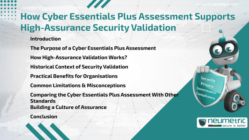 How Cyber Essentials Plus Assessment Supports High-Assurance Security Validation