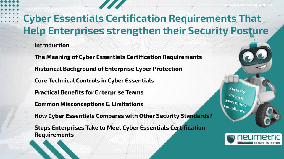 Cyber Essentials Certification Requirements That Help Enterprises strengthen their Security Posture