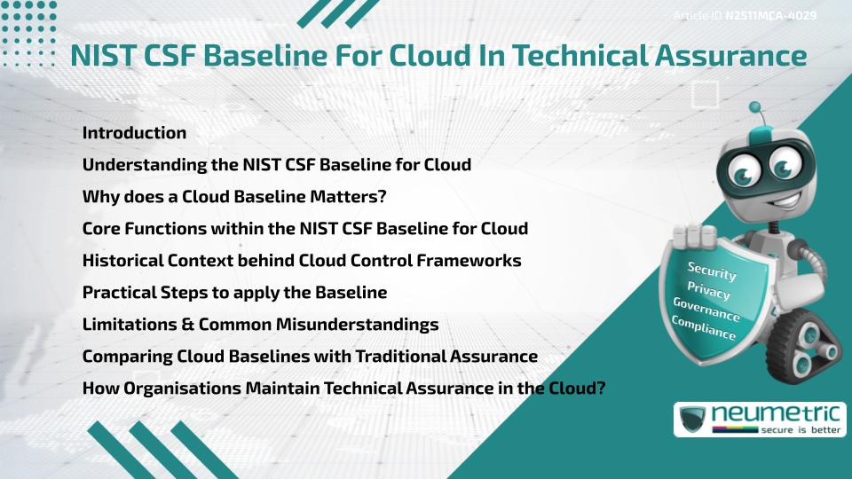 NIST CSF Baseline For Cloud In Technical Assurance