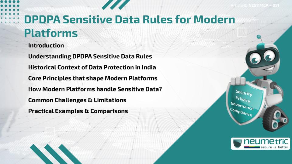 DPDPA Sensitive Data Rules for Modern Platforms