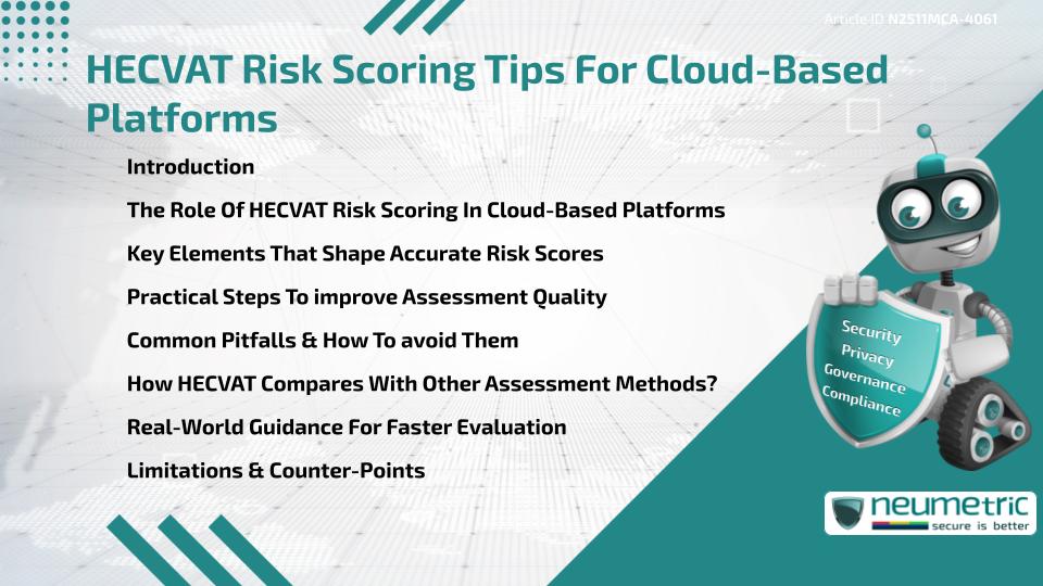 HECVAT Risk Scoring Tips For Cloud-Based Platforms