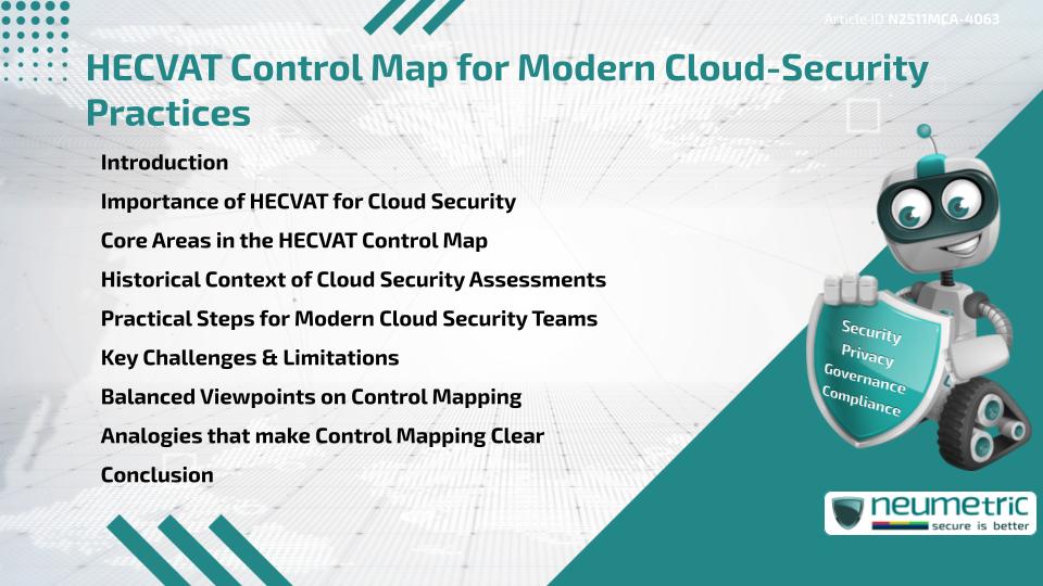 HECVAT Control Map for Modern Cloud-Security Practices