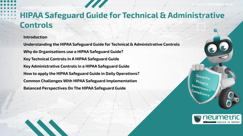 HIPAA Safeguard Guide for Technical & Administrative Controls