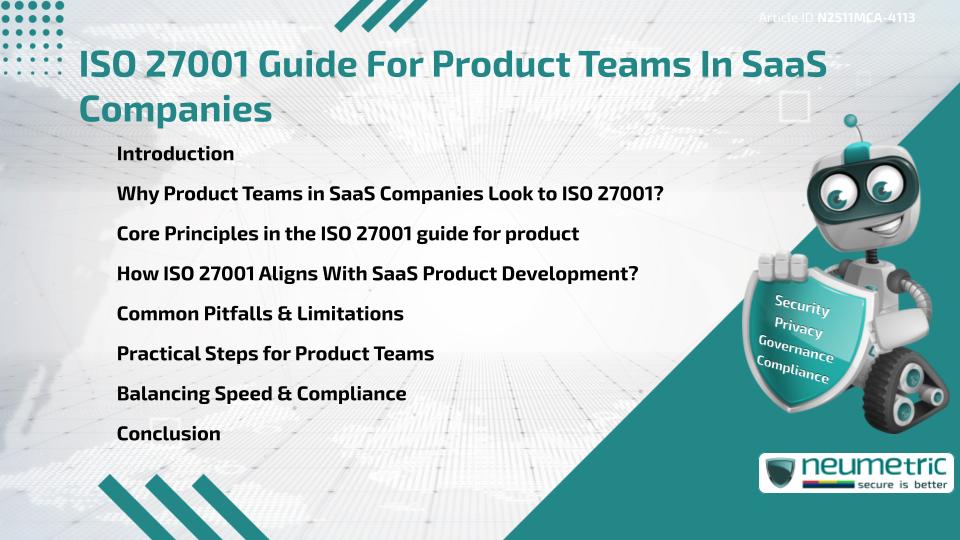 ISO 27001 Guide For Product Teams In SaaS Companies