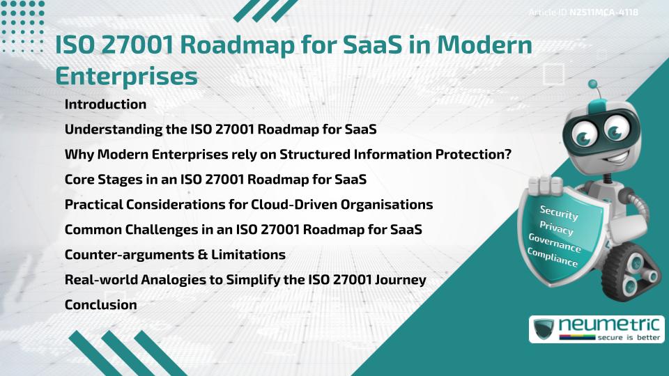 ISO 27001 Roadmap for SaaS in Modern Enterprises