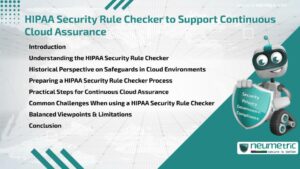 HIPAA Security Rule Checker to Support Continuous Cloud Assurance