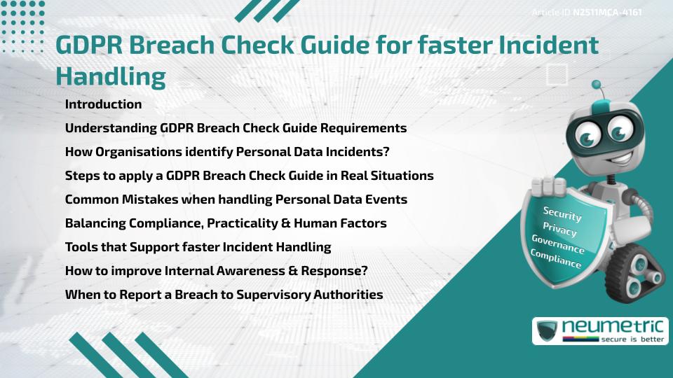 GDPR Breach Check Guide for Faster Incident Handling