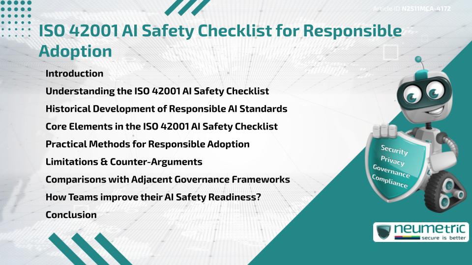 ISO 42001 AI Safety Checklist for Responsible Adoption