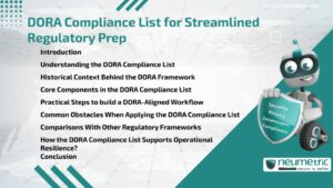DORA Compliance List for Streamlined Regulatory Prep