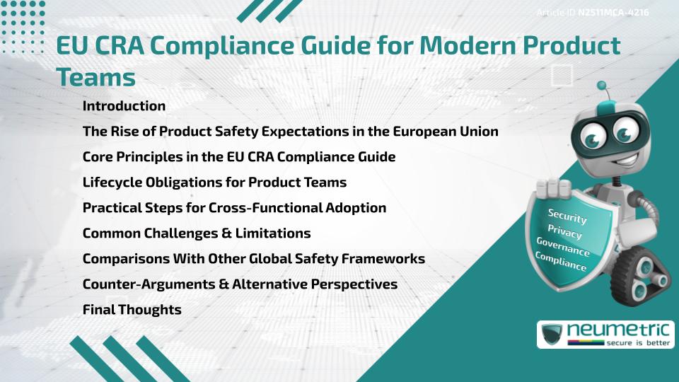 EU CRA Compliance Guide for Modern Product Teams