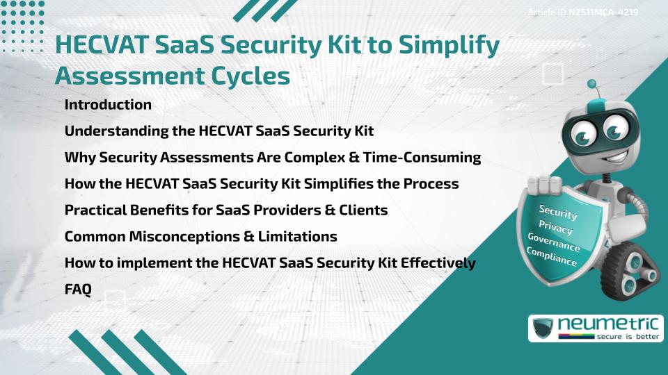 HECVAT SaaS Security Kit to Simplify Assessment Cycles