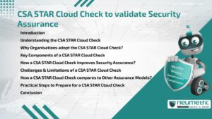 Journal (General Articles) | Neumetric CSA STAR Cloud Check to validate Security Assurance
