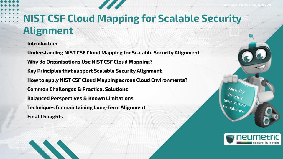 NIST CSF Cloud Mapping for Scalable Security Alignment