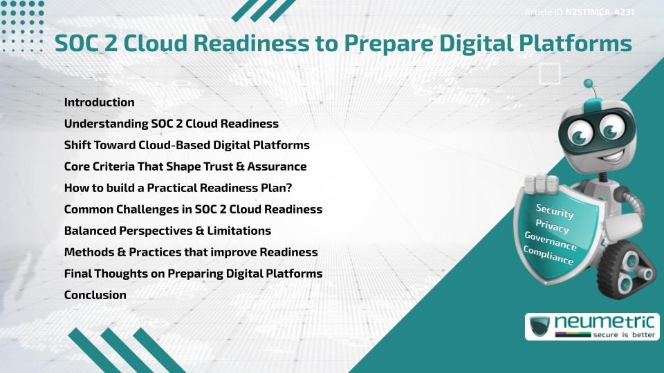 SOC 2 Cloud Readiness to Prepare Digital Platforms