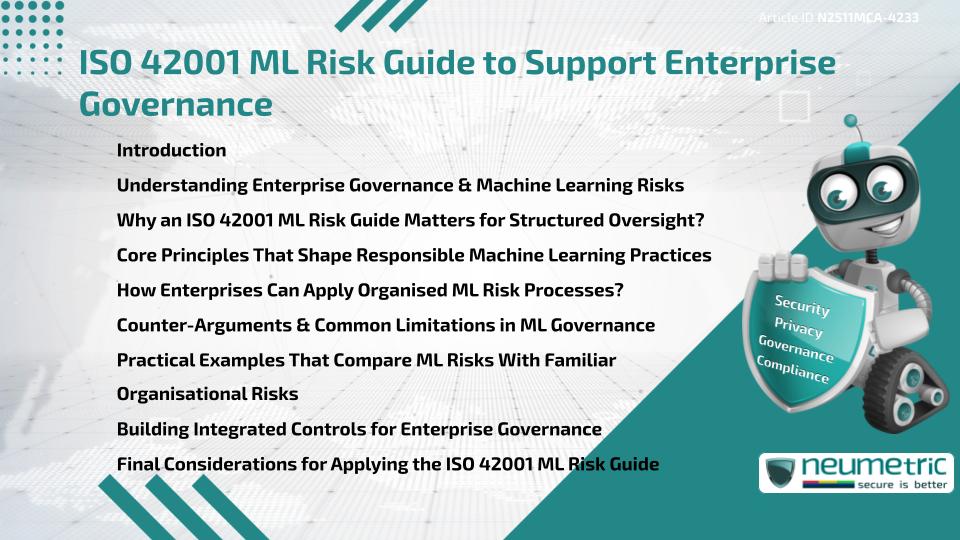 ISO 42001 ML Risk Guide to Support Enterprise Governance