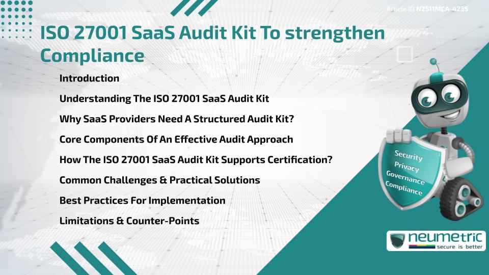 ISO 27001 SaaS Audit Kit To strengthen Compliance