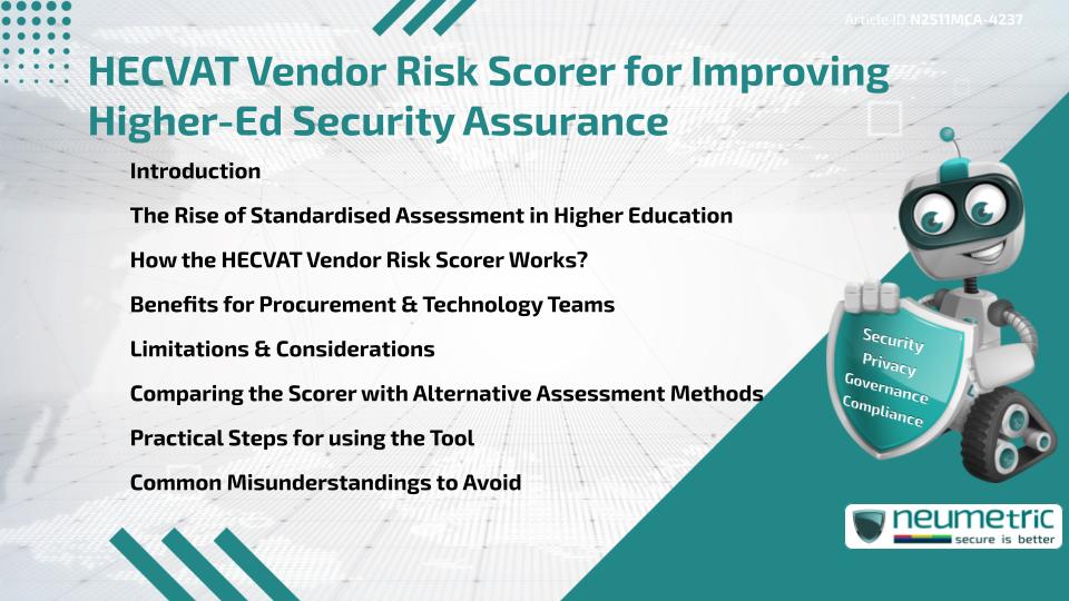 HECVAT Vendor Risk Scorer for Improving Higher-Ed Security Assurance