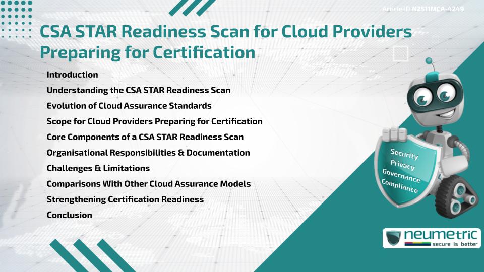 CSA STAR Readiness Scan for Cloud Providers Preparing for Certification
