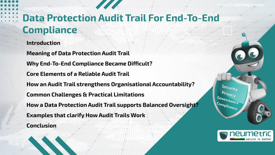 Data Protection Audit Trail For End-To-End Compliance