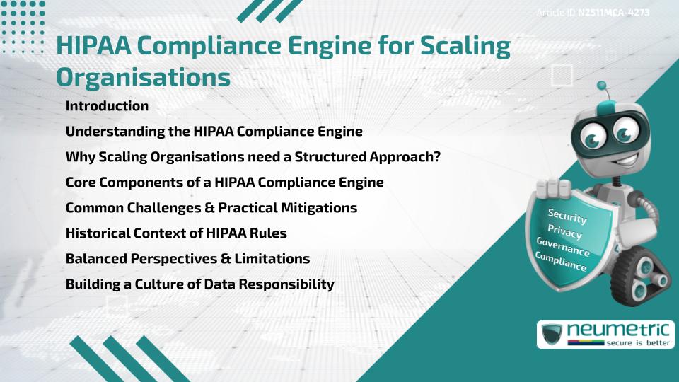 HIPAA Compliance Engine for Scaling Organisations