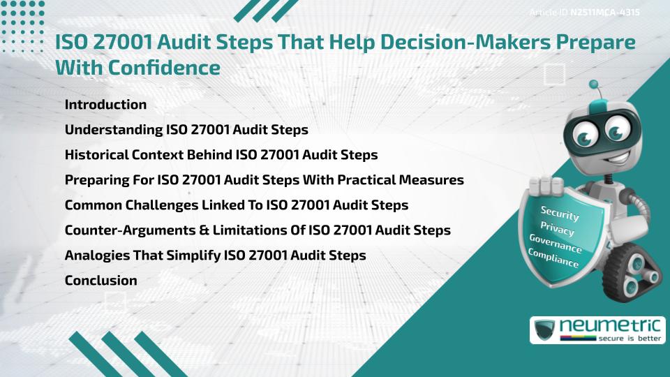 ISO 27001 Audit Steps That Help Decision-Makers Prepare With Confidence