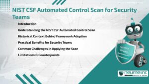 NIST CSF Automated Control Scan for Security Teams